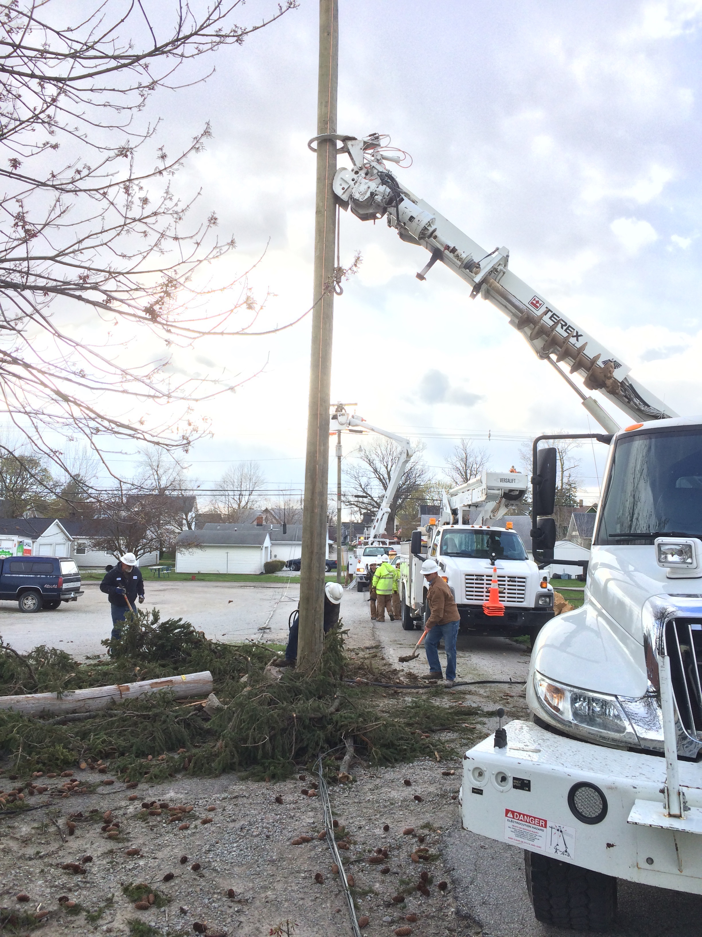Replacing broken pole 4-2-16